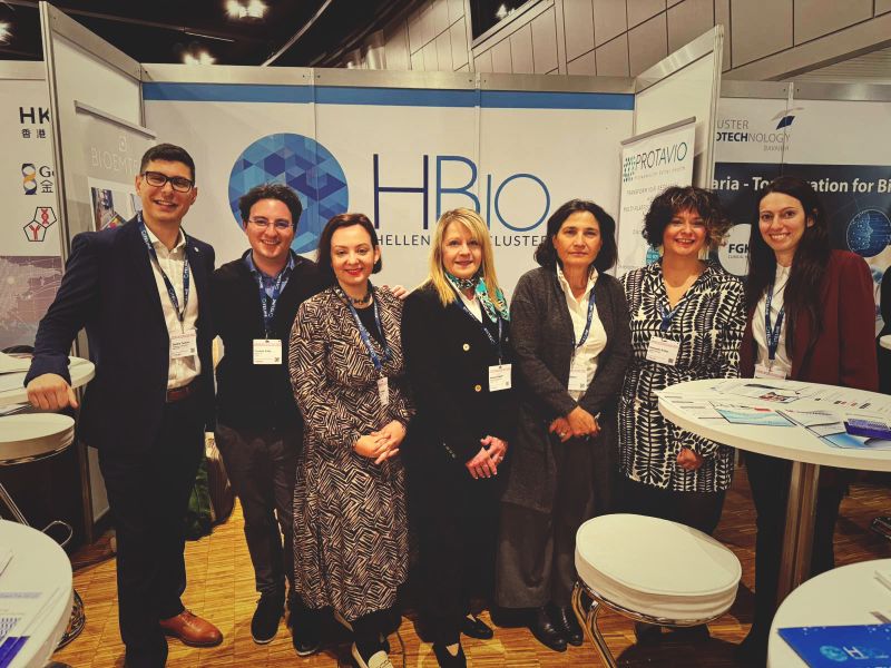 The Greek delegation organized by HBio showcasing the Greek Ecosystem in Basel!  Dimitris Tsionos, Christos Fotis, Konstantina Karamanou, Ioanna Koukli, Maria Pallidou, Stamatiki Kritas, Maritina G. Rouchota. 